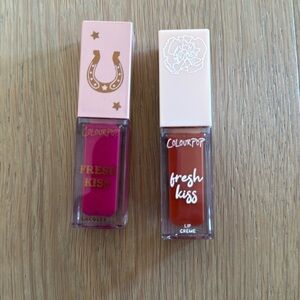 Colourpop French Kiss Lip Crème saloon and apricots and crème